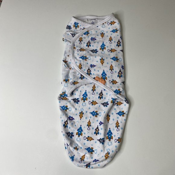 SwaddleMe Pajamas Swaddleme Nwot Size Large Rocket Themed Swaddler